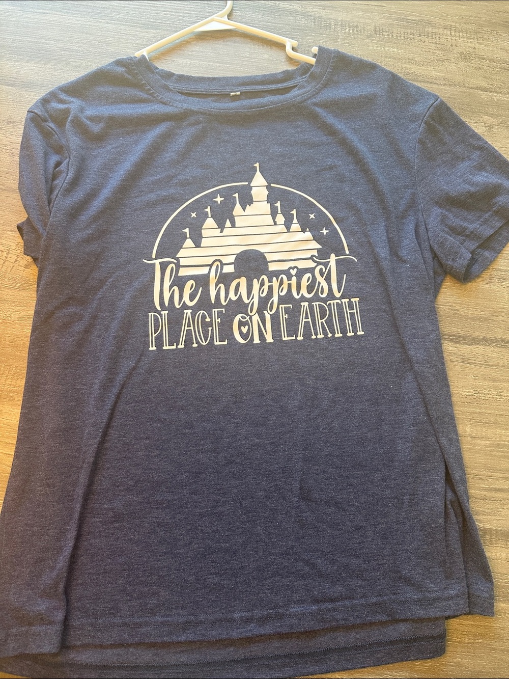 Navy Graphic Tee "The Happiest Place on Earth"